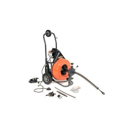General Wire Spring General Wire Speedrooter 92 Drain/Sewer Cleaning Machine W/100'x3/4" Cable & 8 Pc Cutter Set PS-92-C